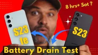 Samsung S23 vs S23Fe Battery Drain & Heating Test