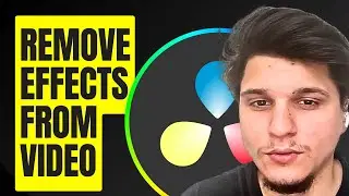 how can i remove effects from video in davinci resolve 19