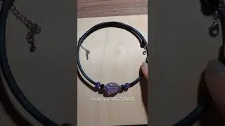 Колье чокер с аметистами и радужным обсидиантом!!!