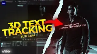 3D text tracking to head in After Effects tutorial