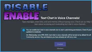 How to DISABLE/ENABLE VC CHAT DISCORD | vc chat guide discord