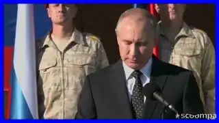 ☑️Сирия 11.12.2017 года. На видео путин пыжится, грозит ударами немыслимой силы...😊