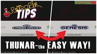 Change MegaDrive to Genesis Theme Using THUNAR! RETROPIE TIPS! (& PC Engine to Turbografx16)